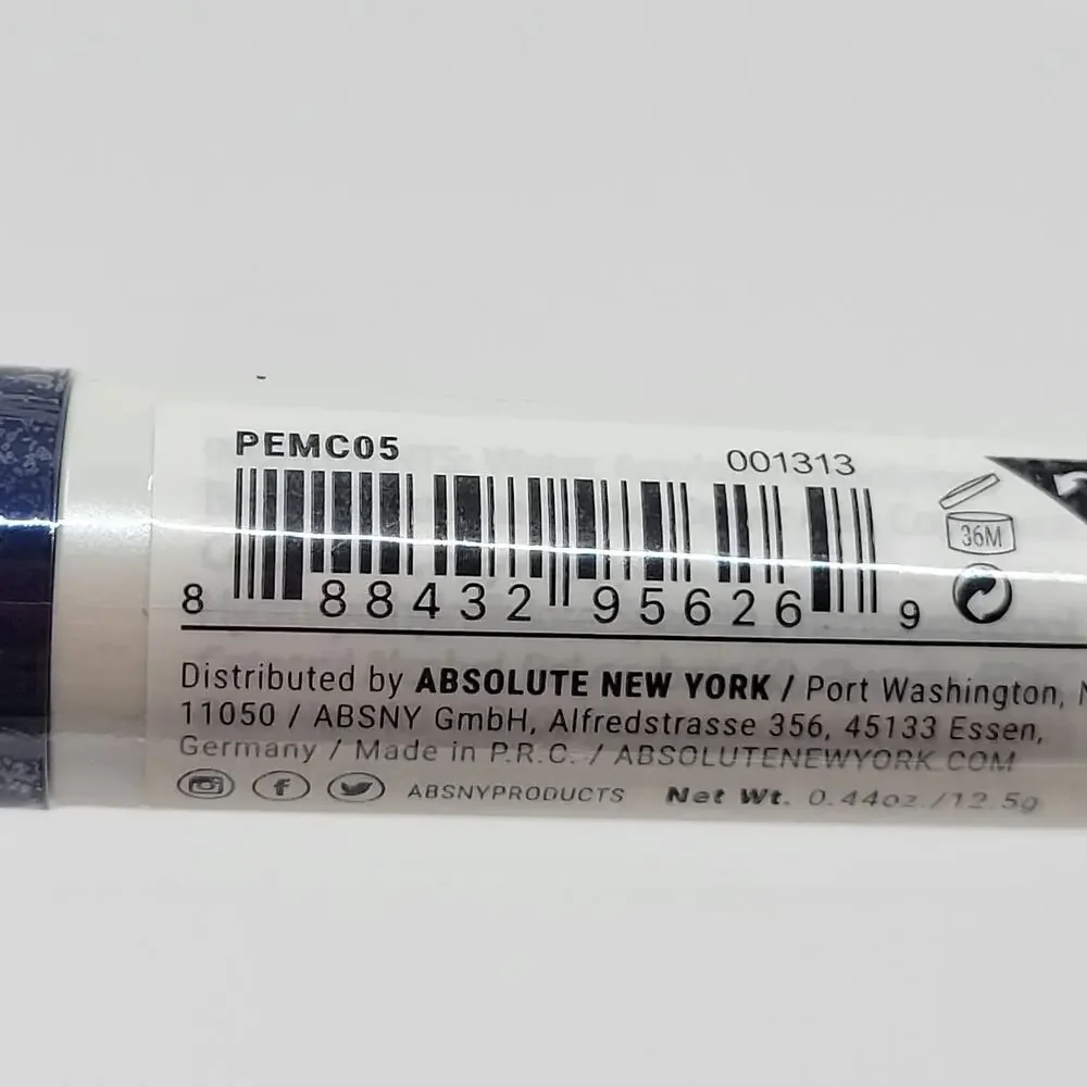 Absolute Poppy & Ivy Mascara Color Topcoat Blue Water Resistant New, sealed